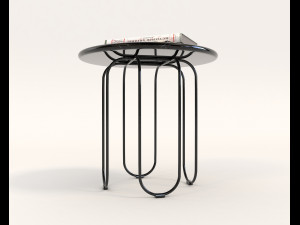 contemporary design armchair set 9 3D Model