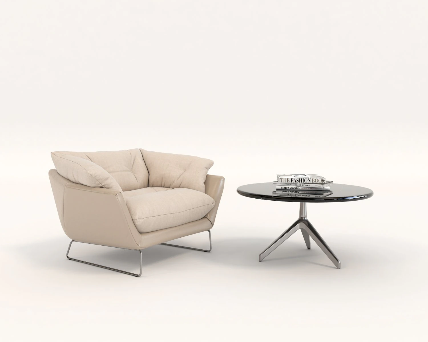contemporary design armchair set 10 3D Model .c4d .max .obj .3ds .fbx .stl .blend