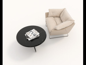contemporary design armchair set 10 3D 모델