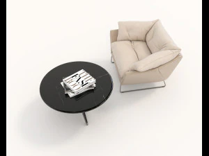 contemporary design armchair set 10 3D Model