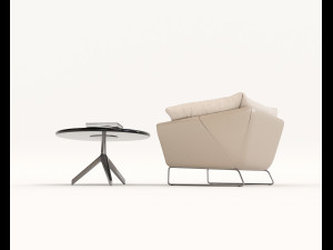 contemporary design armchair set 10 3D 모델