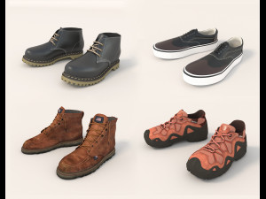 shoes collection 4 3D Model
