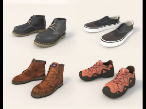 Schuhkollektion 4 3D Modell