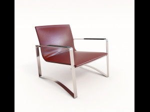 modern comfortable reading chair 2 3D Model