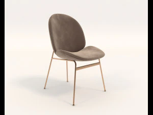 contemporary design table and chair set 6 3D Model