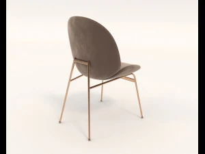 contemporary design table and chair set 6 3D Model