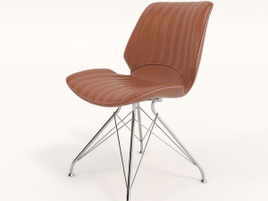 contemporary design table and chair set 7 3D Модель