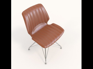 contemporary design table and chair set 7 3D Модель