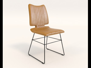 contemporary design table and chair set 8 3D 모델