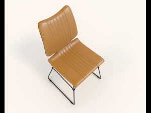 contemporary design table and chair set 8 3D 모델