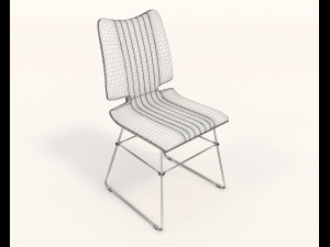 contemporary design table and chair set 8 3D 모델