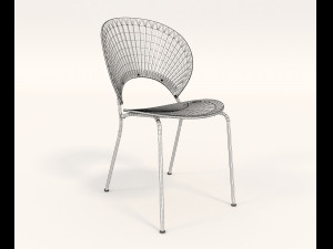contemporary design table and chair set 9 3D Model