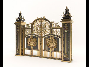 classic mansion gate 3D Model
