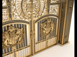 classic mansion gate 3D Model