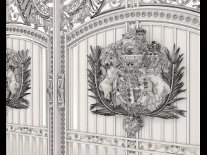 classic mansion gate Modelo 3D