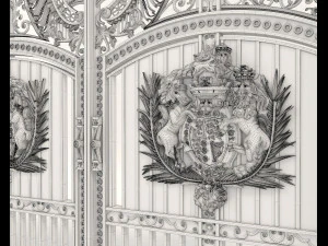 classic mansion gate 3D Model