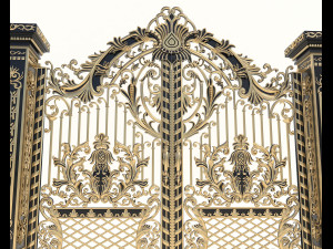 classic mansion gate 2 3D Модель