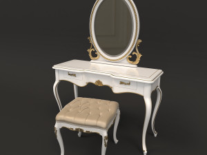 european style dressing table 3 3D Model