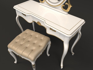 european style dressing table 3 3D Модель