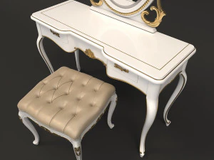 european style dressing table 3 3D Model