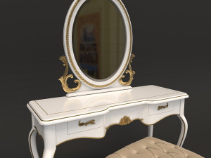 european style dressing table 3 3D Модель