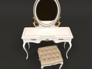 european style dressing table 3 3D Model