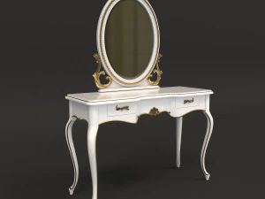 european style dressing table 3 3D Model