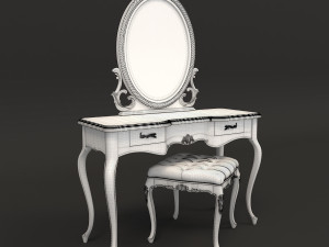 european style dressing table 3 3D Модель