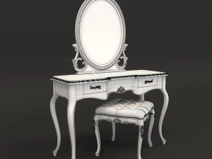 european style dressing table 3 3D Model
