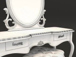 european style dressing table 3 3D Model