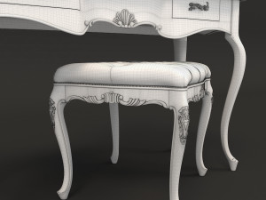 european style dressing table 3 3D Модель