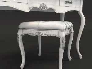 european style dressing table 3 3D Model