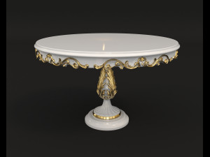 european style dinning table 2 Modello 3D