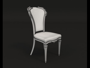 european style dinning table 2 Modello 3D