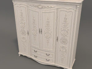 classic wardrobe 2 3D Model