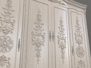 classic wardrobe 2 3D Model