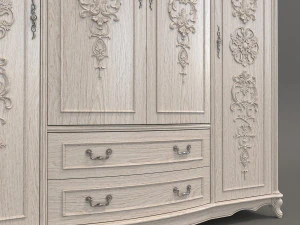 classic wardrobe 2 3D Model
