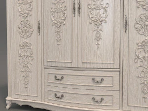 classic wardrobe 2 3D Model