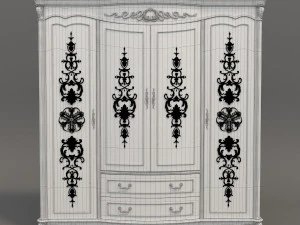 classic wardrobe 2 3D Model