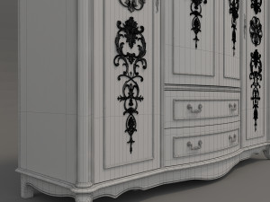 classic wardrobe 2 Modelo 3D