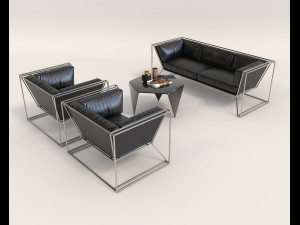 contemporary design sofa set 3D Модель