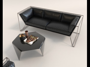 contemporary design sofa set Modelo 3D