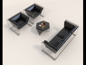 contemporary design sofa set Modelo 3D