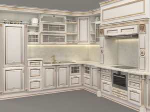 european style kitchen 3 3Dモデル