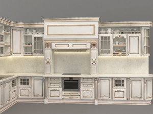 european style kitchen 3 3Dモデル