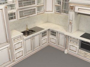 european style kitchen 3 3Dモデル