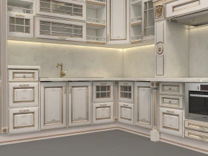 european style kitchen 3 3D Model