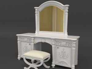 european style dressing table 4 3D Model