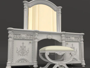 european style dressing table 4 3D Model