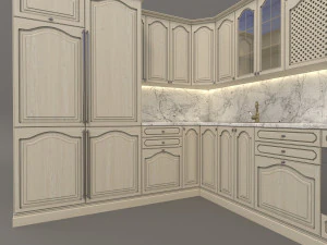 european style kitchen 4 3D Model